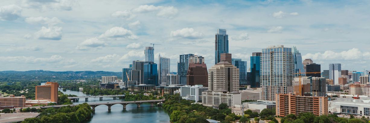 Downtown Austin's skyline above the Colorado River